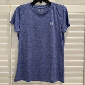 Under Armour Women's Heathered Purple Short Sleeve Tee